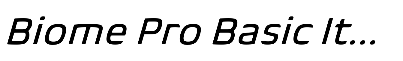 Biome Pro Basic Italic